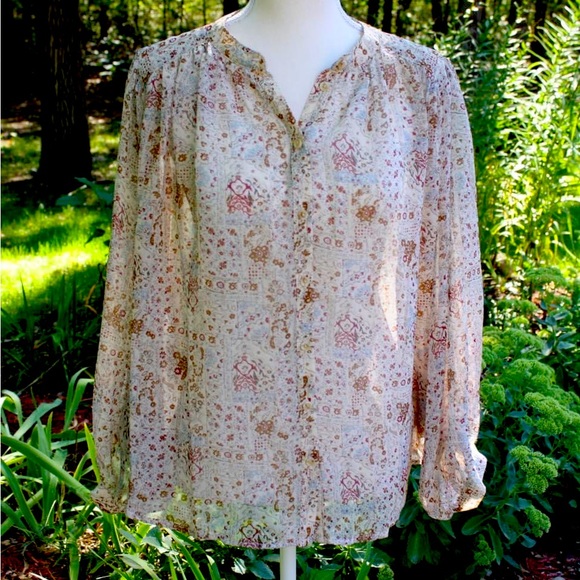 Ivory Multi Blouse - Picture 1 of 8